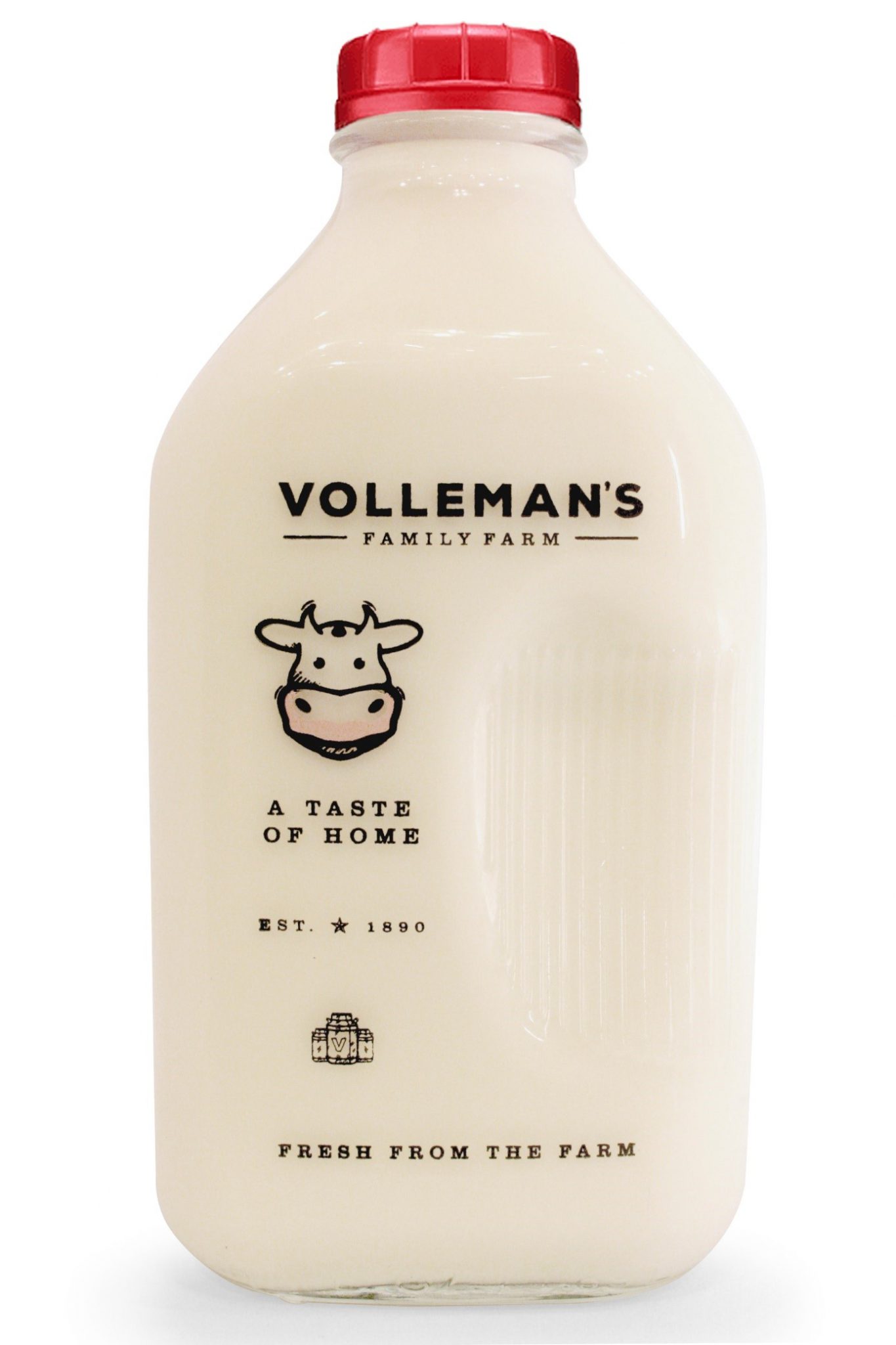 Volleman's Dairy Milk in glass bottles from a local Texan family